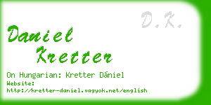 daniel kretter business card